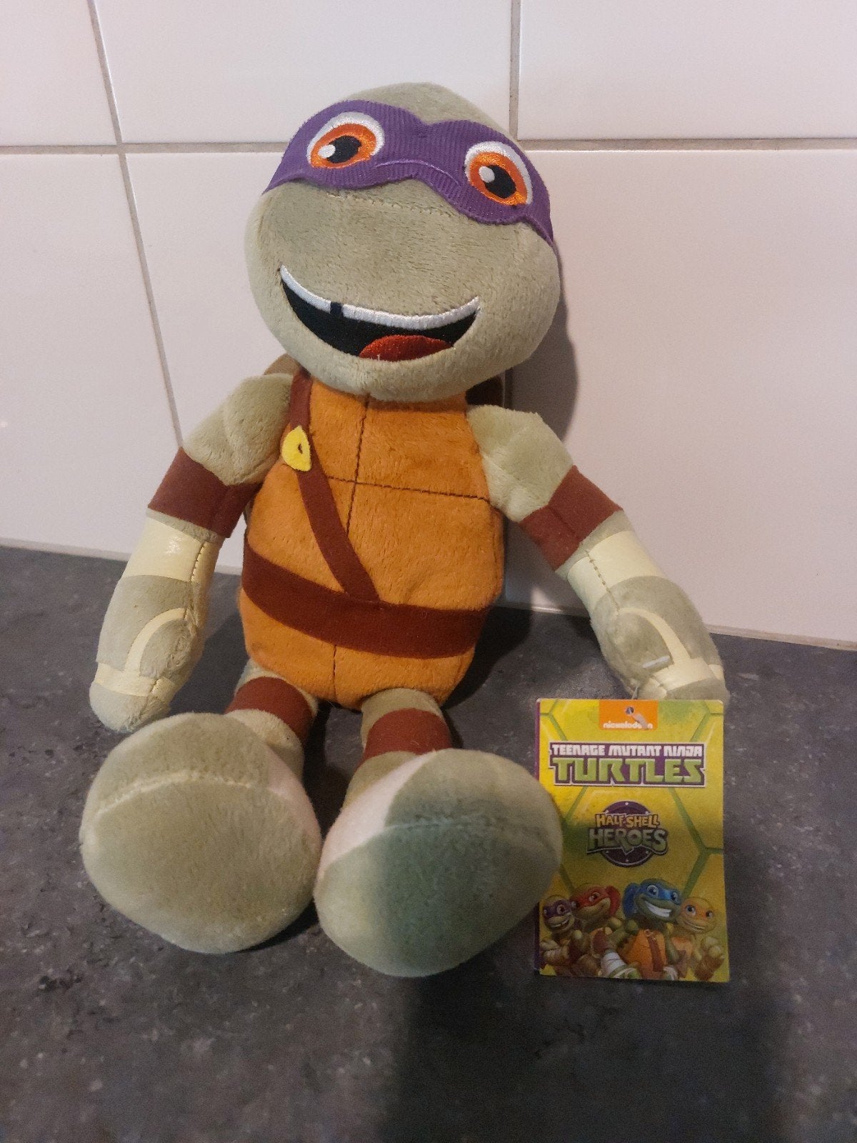 Nieuwe Ninja Turtle knuffel Donatello uit 2016, Overige merken, Overige karakters, Overige typen, Nieuw