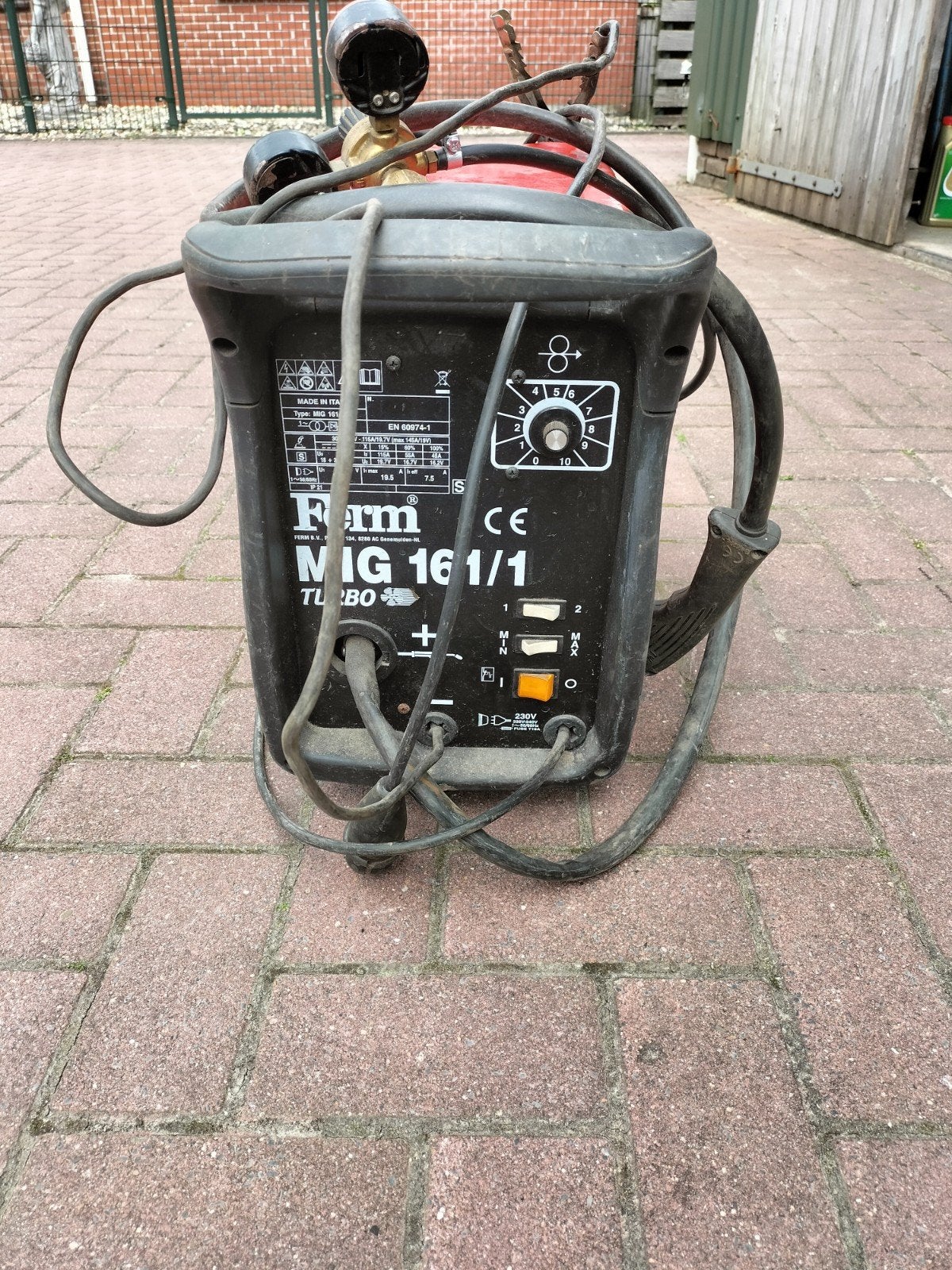 Ferm MIG 161/1 Turbo Lasapparaat - Gebruikt, Doe-het-zelf en Verbouw, Gereedschap | Lasapparaten, Ophalen of Verzenden, Gebruikt