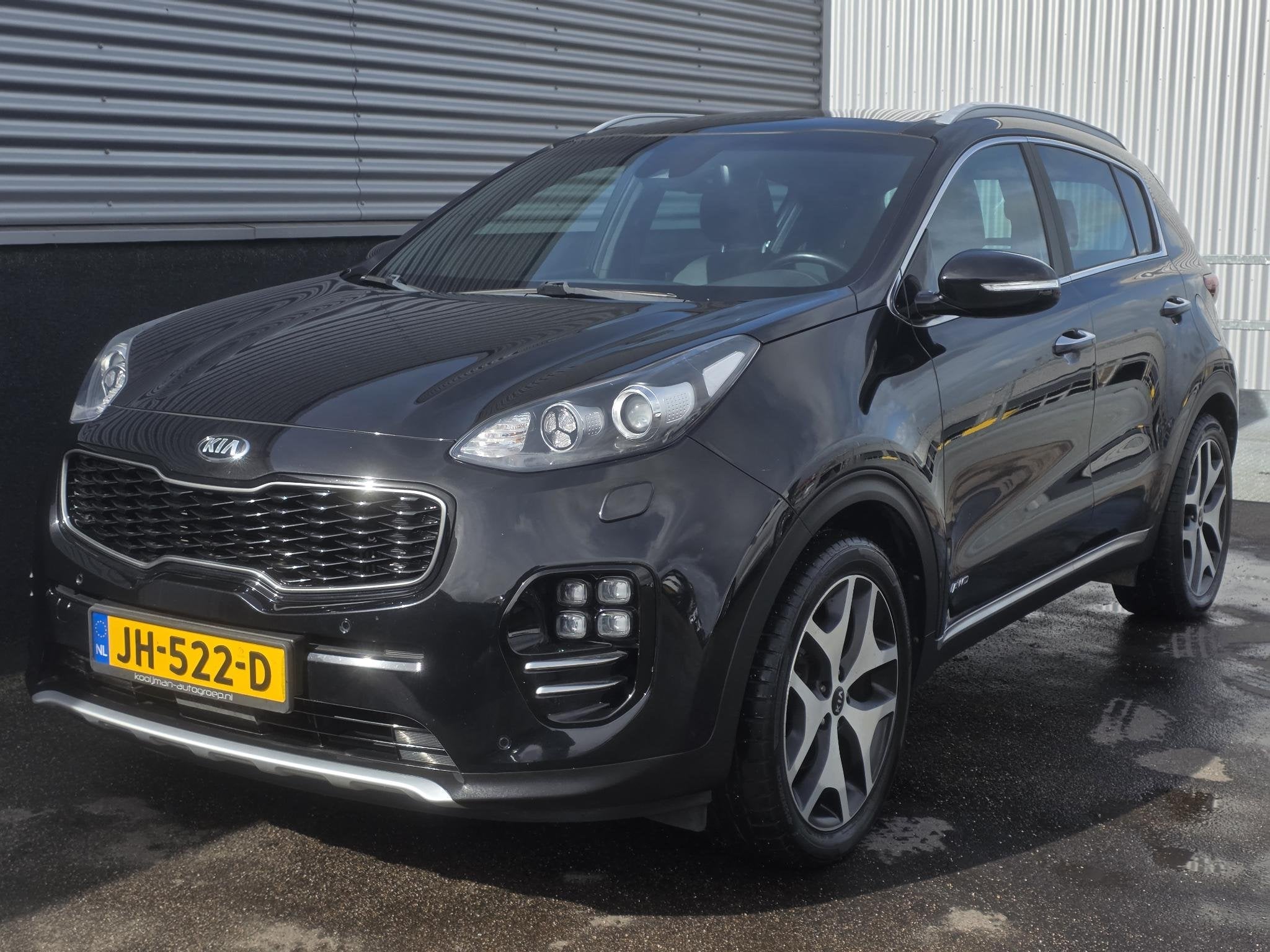 Kia Sportage 1.6 T-GDI 4WD GT-Line PlusLine Automaat, Schuif, Auto's, Kia, Gebruikt, 4 cilinders, Zwart, Vierwielaandrijving