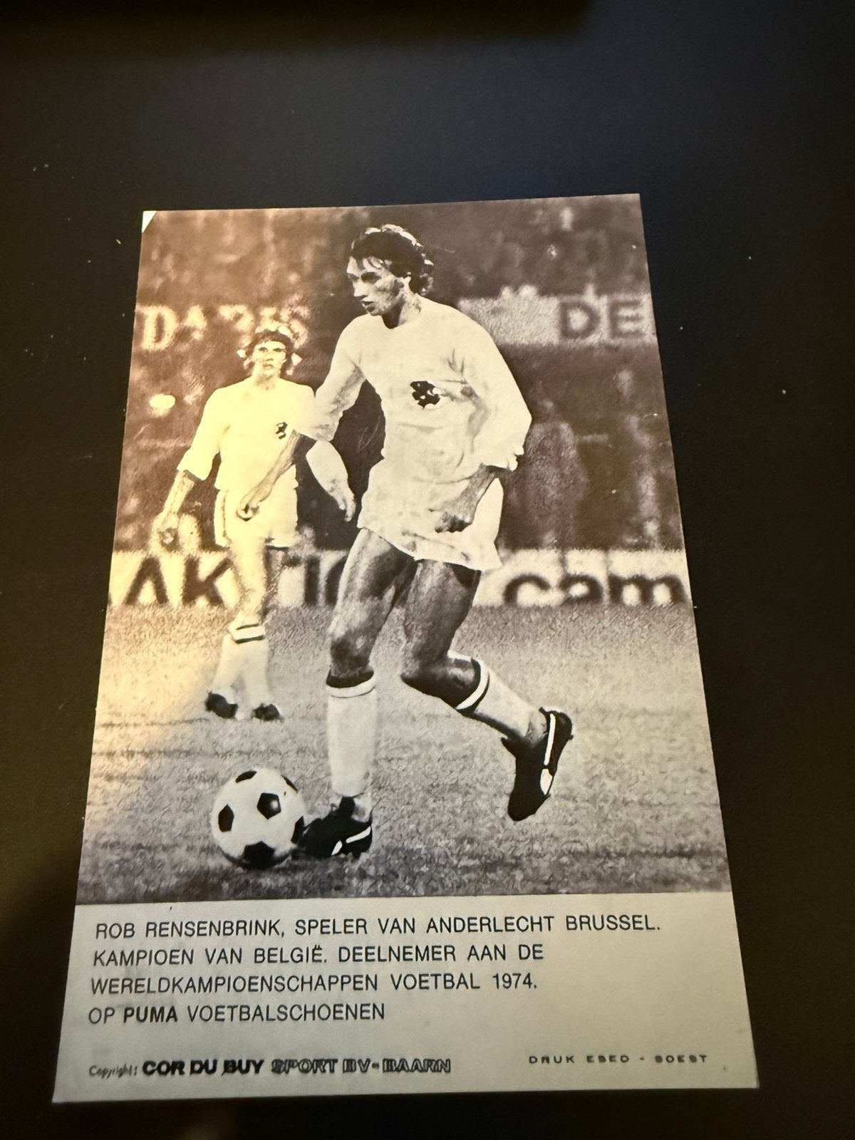 Spelerskaart Rob Rensenbrink, Ophalen of Verzenden, Gebruikt, Spelerskaart