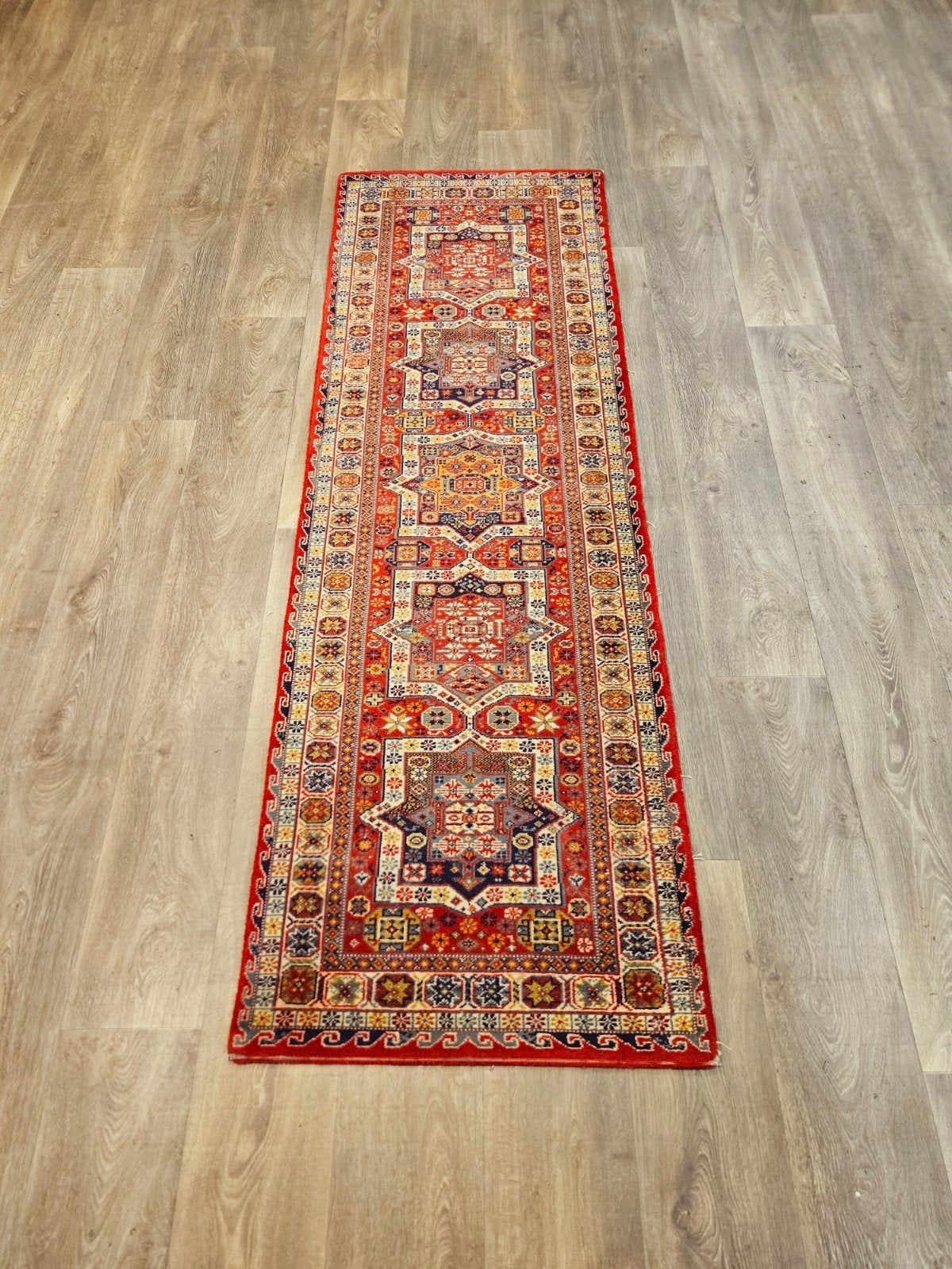 Perzische Loper. Prachtige kleuren en patronen! Weg = Weg!, Perzisch, 200 cm of meer, Zo goed als nieuw, Rechthoekig