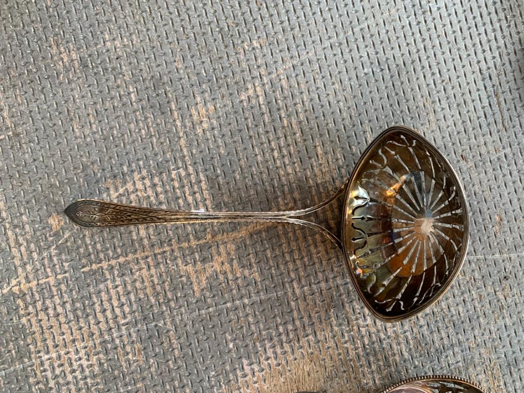 Zilver diverse antieke zilveren couverts lepel schalen mand, Ophalen of Verzenden, Zilver