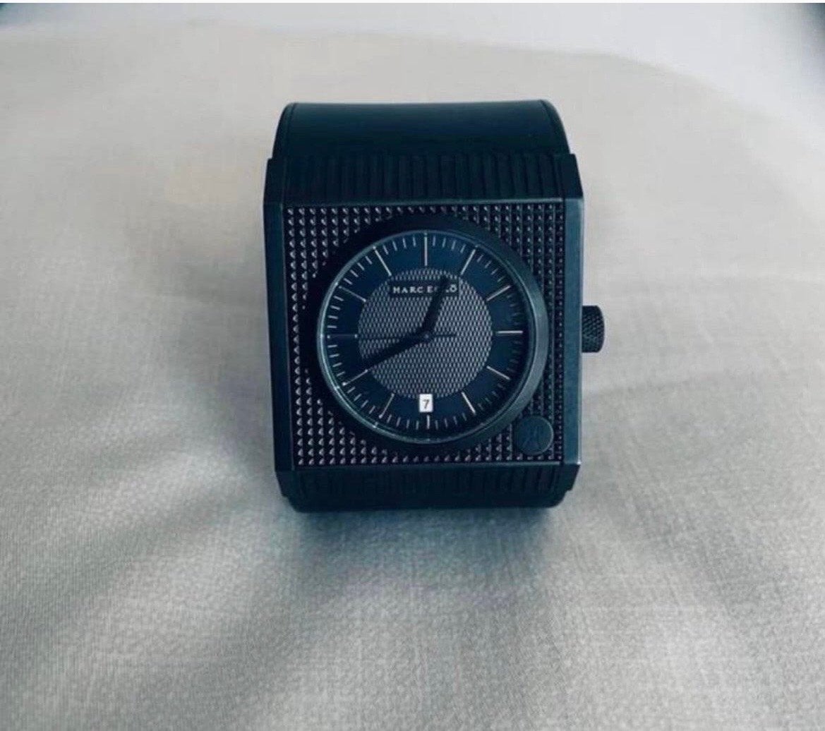 Marc Ecko Heren Horloge - Zwart, Zo goed als nieuw, Overige merken, Kunststof, Polshorloge, Kunststof