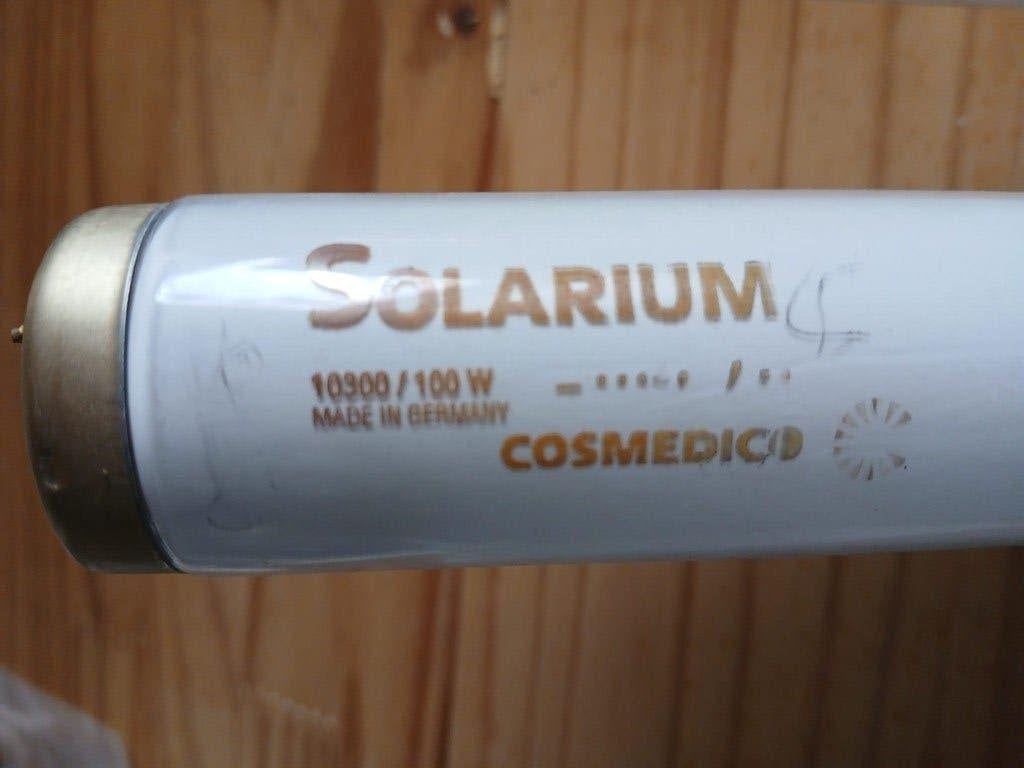 Zonnehemel/zonnebank lampen Solarium/Philips 100W 10x/5x/4x, Ophalen, Gebruikt, Zonnebank enkelzijdig, Minder dan 10 lampen