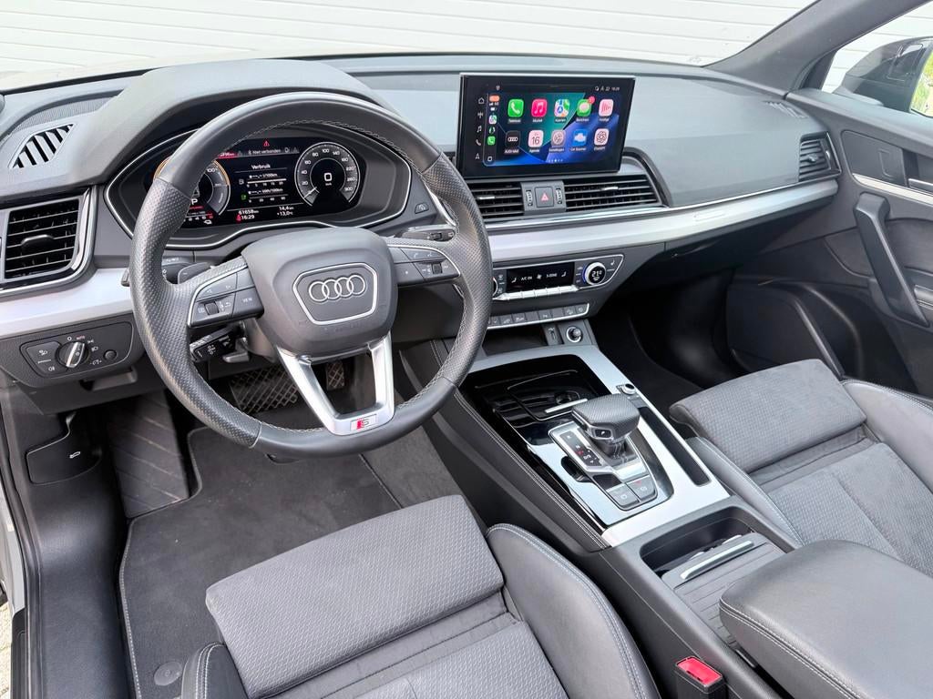 Audi Q5 50 TFSI e S edition|PANO|ACC|T.HAAK|ELEK. STOEL|, Automaat, Gebruikt, Zwart, 4 cilinders