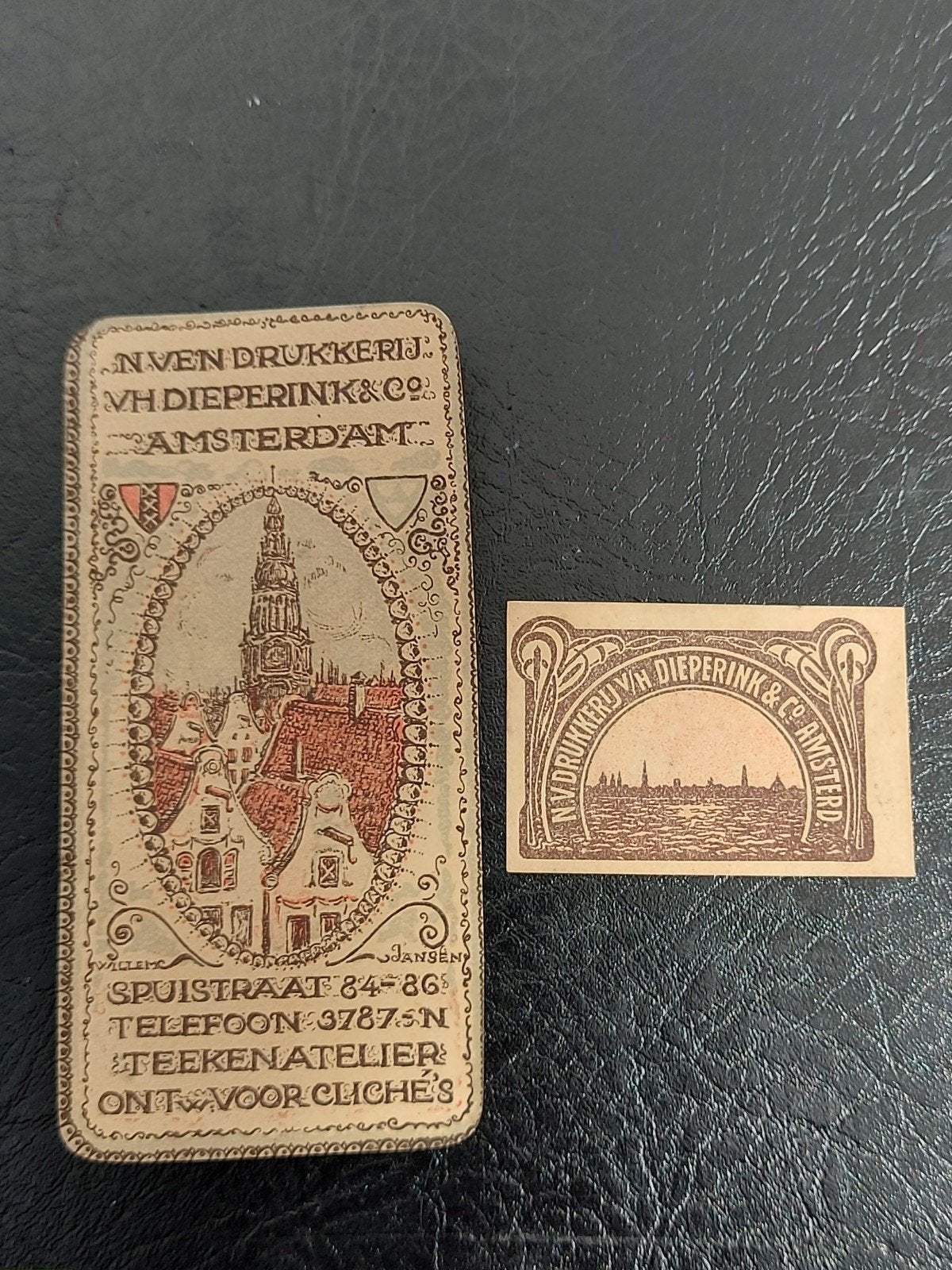 Sluitzegels Drukkerij vh Dieperink & Co Amsterdam, Verzenden, Gebruikt, Overige typen