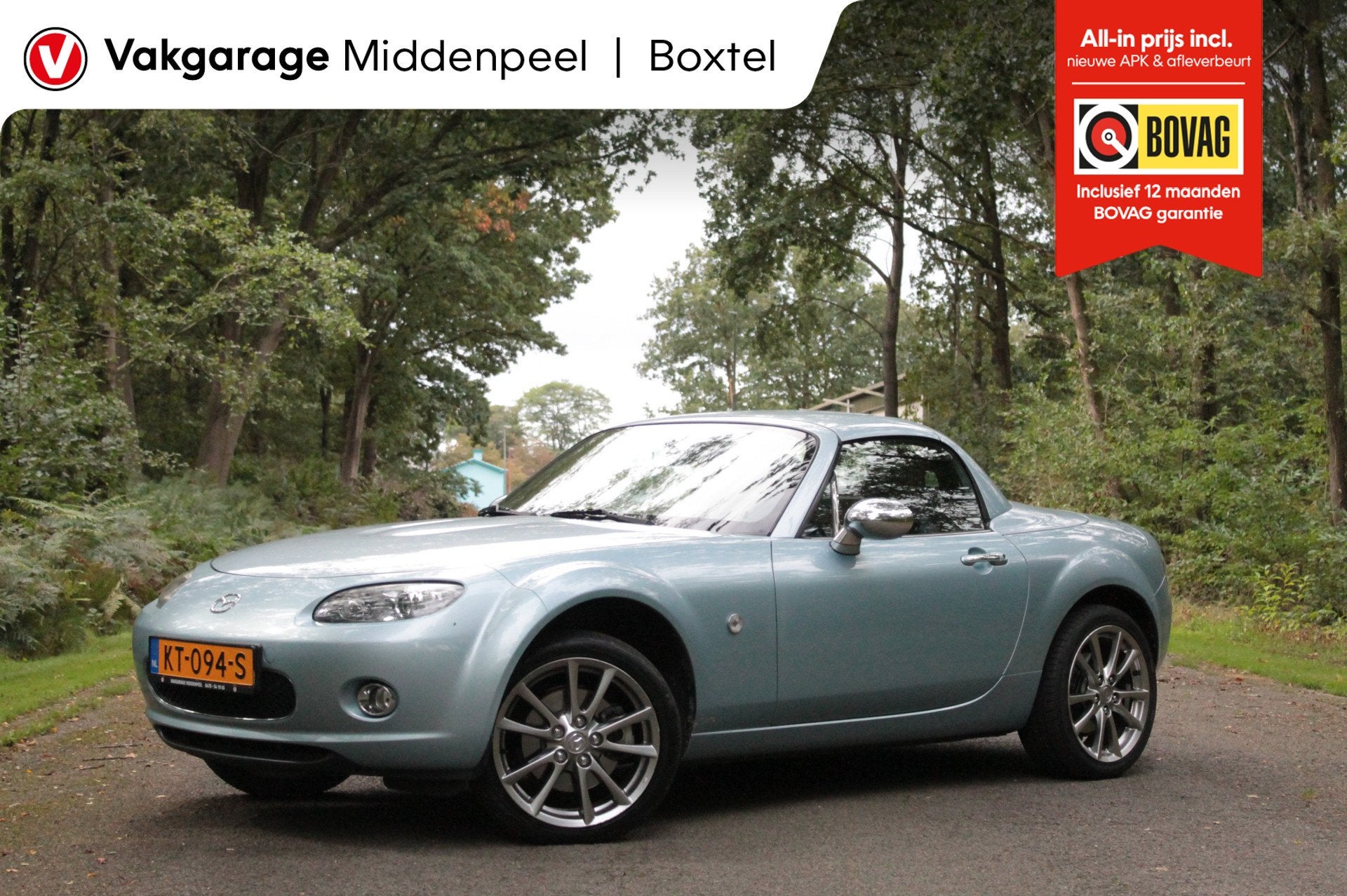 Mazda MX-5 1.8 Exclusive | Airco | Cruise (bj 2008), Auto's, 12 maanden, Achterwielaandrijving, Gebruikt, Zwart