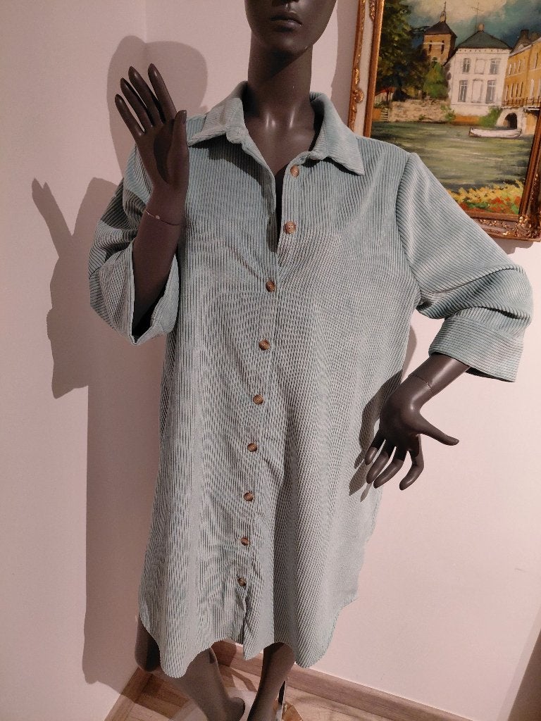Bel en bo prachtige jurk m42 mintgroen, Kleding | Dames, Maat 42/44 (L), Ophalen of Verzenden, Zo goed als nieuw, Onder de knie
