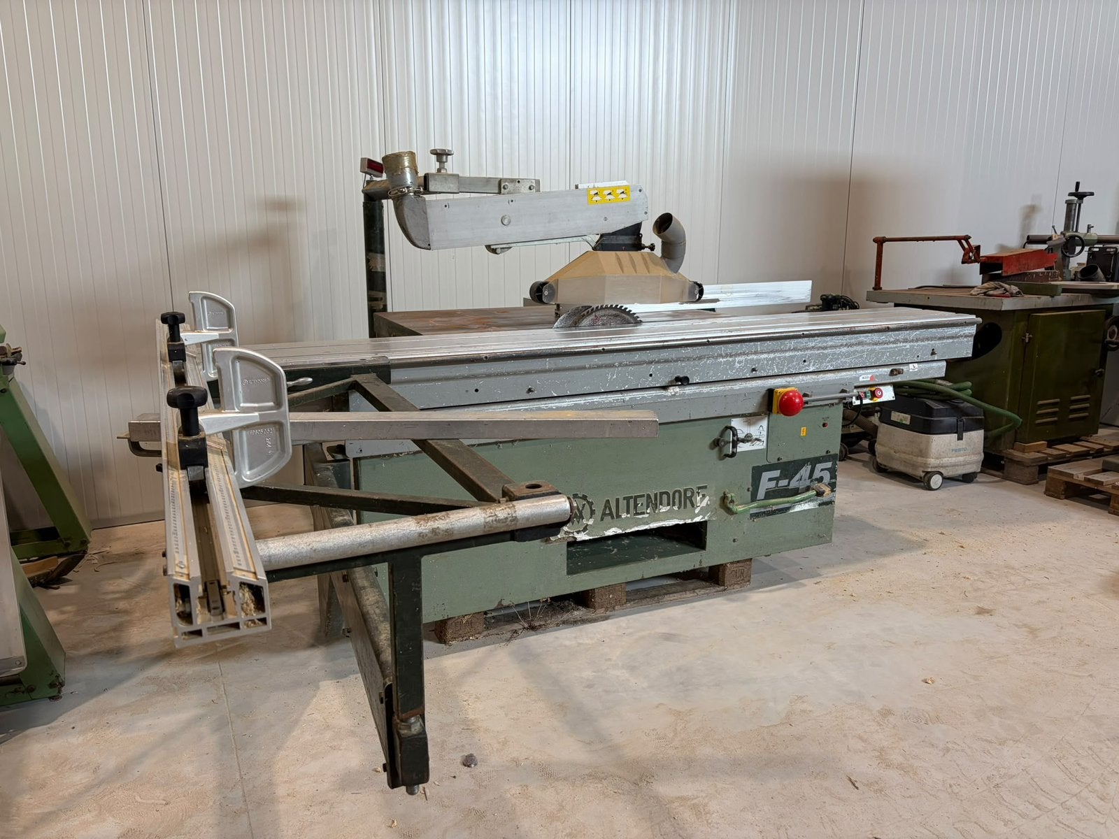Altendorf F45 formaatzaag, Doe-het-zelf en Verbouw, Ophalen, 70 mm of meer, Overige typen, Zo goed als nieuw