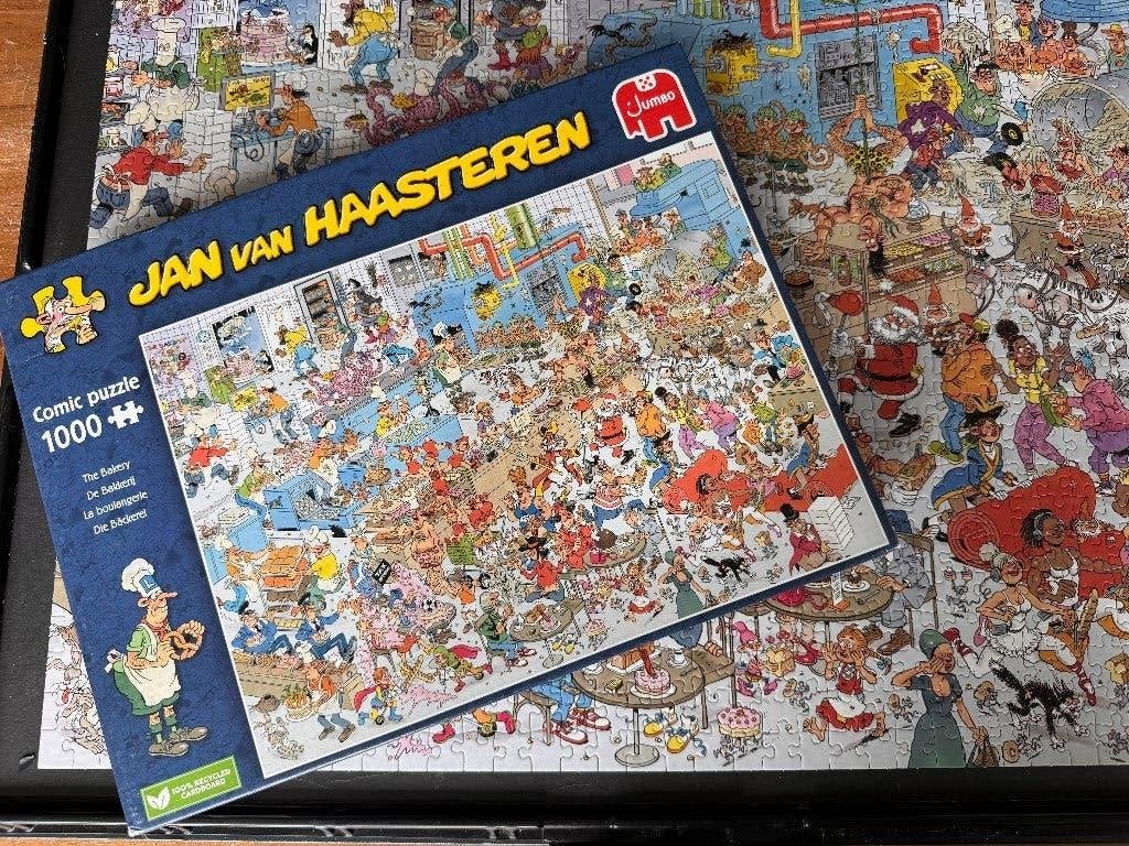 Jan van Haasteren - De bakkerij 1000 stukjes, Ophalen of Verzenden, 500 t/m 1500 stukjes, Zo goed als nieuw, Legpuzzel