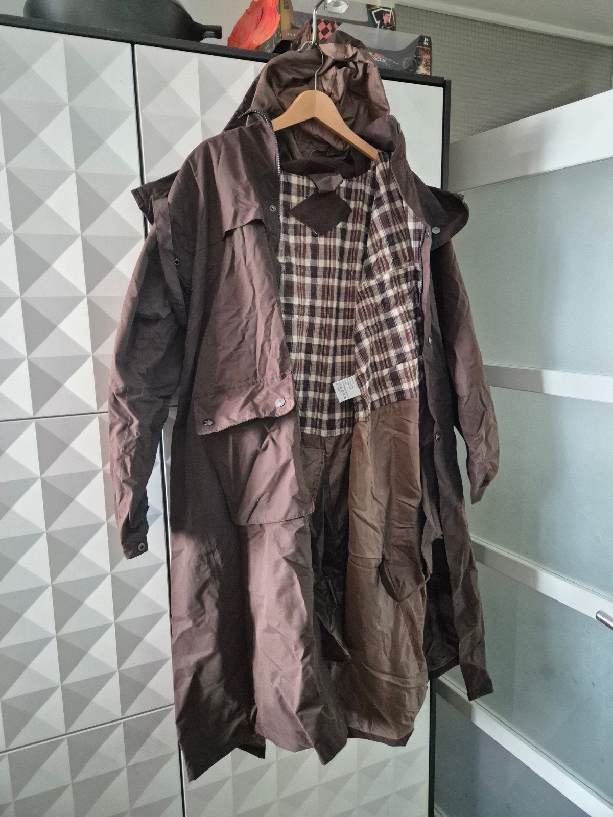 Lange waterdichte paardrij regenjas Equitheme, Dieren en Toebehoren, Paardrijkleding, Ophalen of Verzenden, Bovenkleding