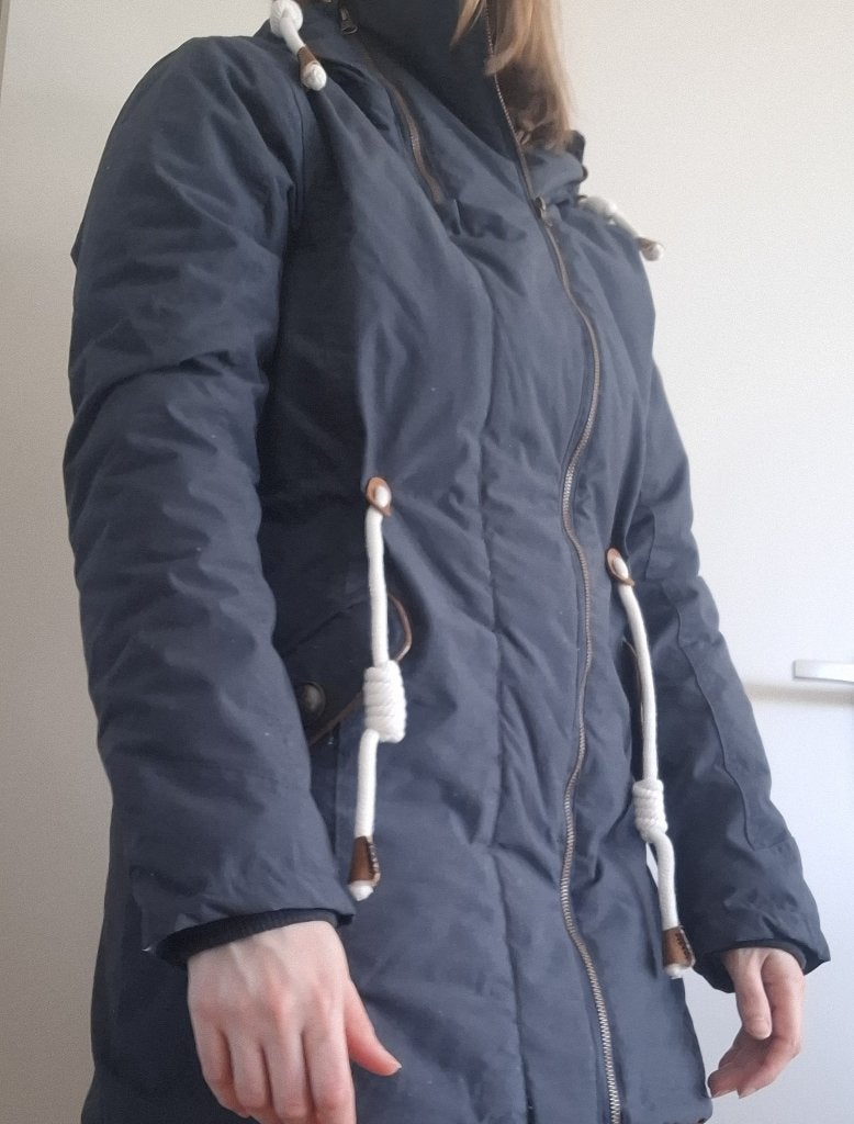 Winterjas dames, Ophalen of Verzenden, Zo goed als nieuw, Blauw