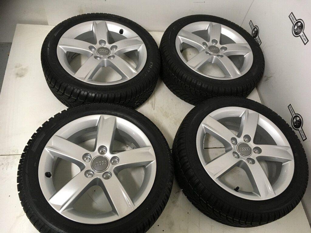 Audi A1 Quatro Winterbanden lichtmetaal velgen 16"inch 5x112, Auto-onderdelen, Ophalen, Gebruikt, 16 inch, Banden en Velgen