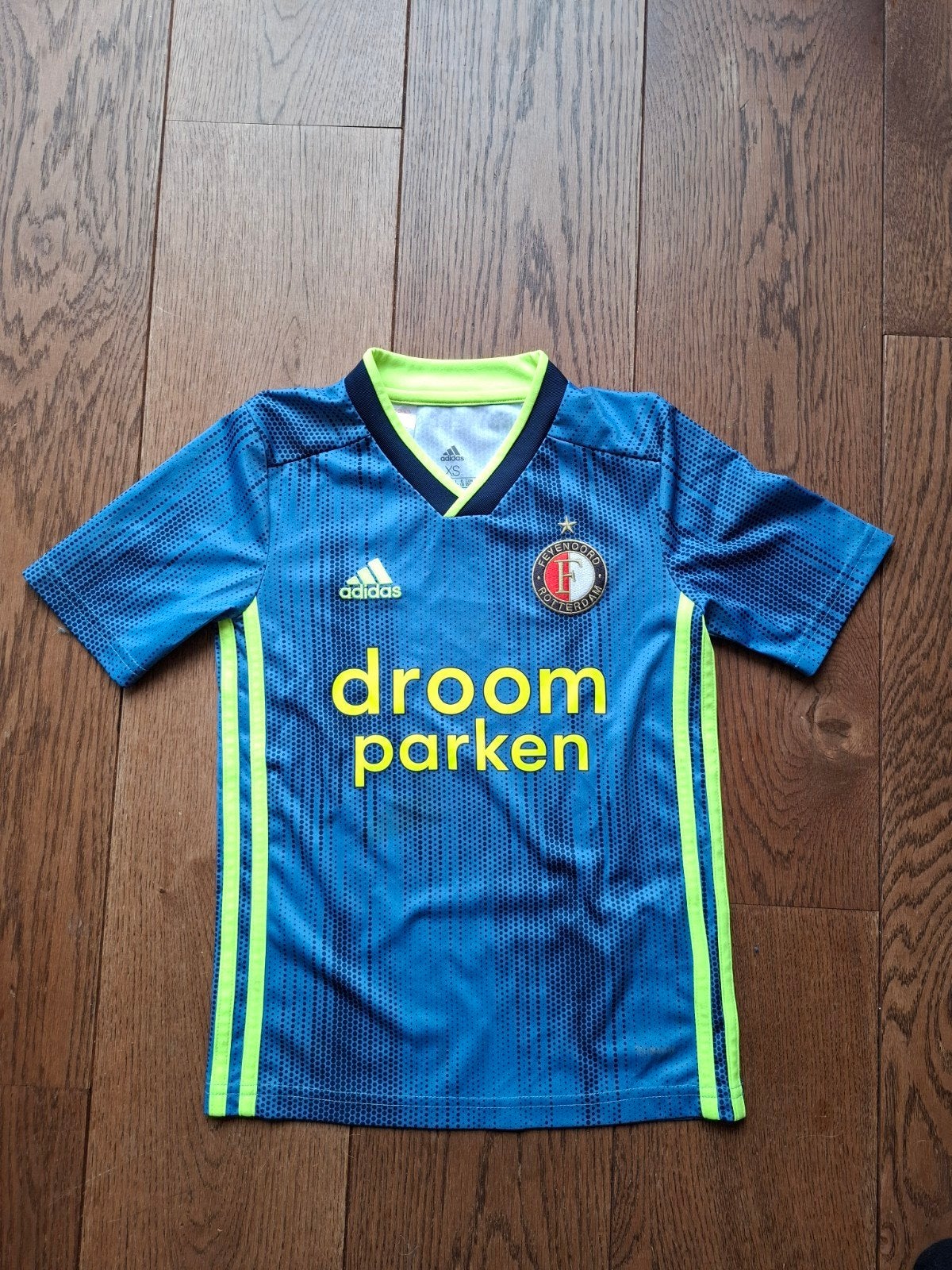 Feyenoord uitshirt Adidas maat XS (7-8 jaar), Verzenden, Zo goed als nieuw, Adidas, Jongen of Meisje