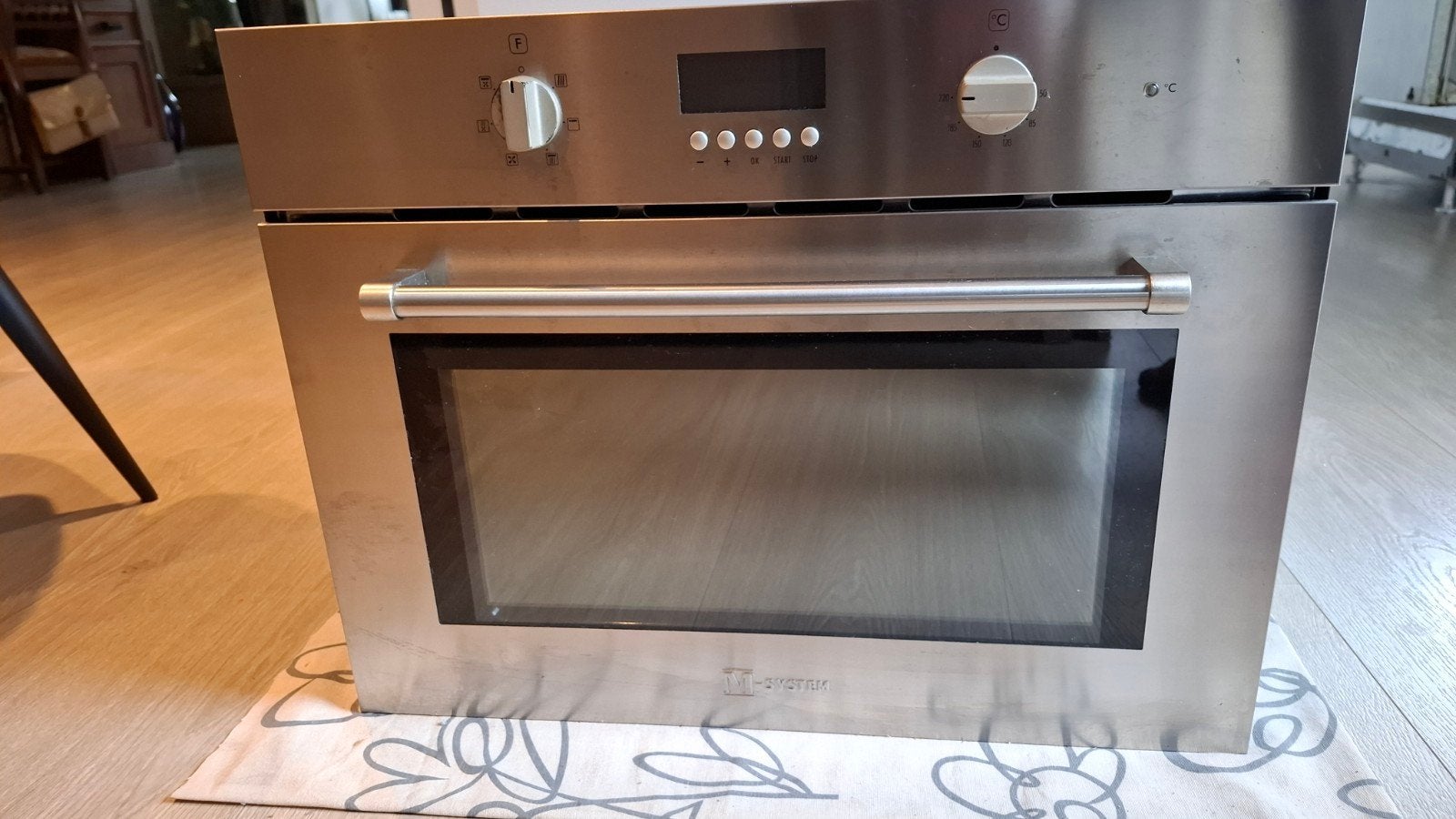 M System Inbouw combimagnetron - RVS, Witgoed en Apparatuur, Combimagnetron, Gebruikt, 60 cm of meer, Grill