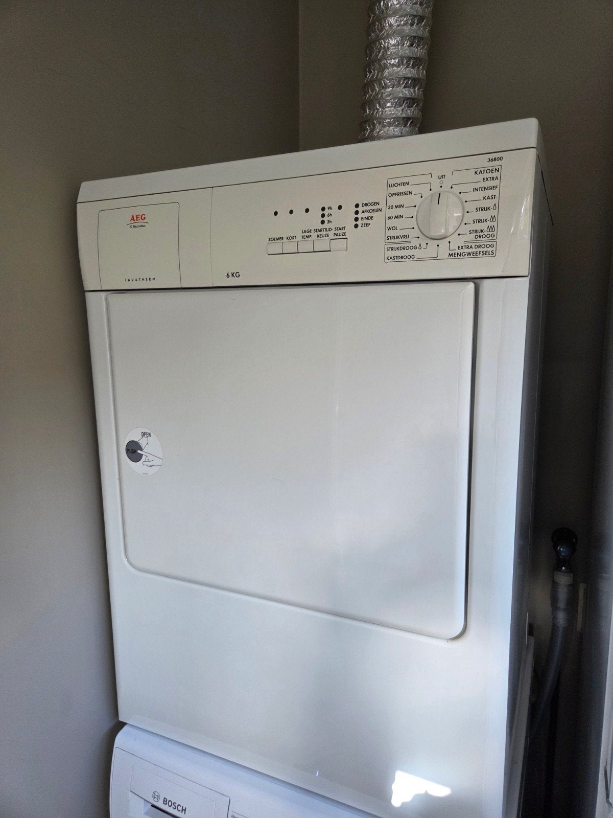 Te koop: AEG Lavatherm 6KG Luchtafvoer Wasdroger, Ophalen, 6 tot 8 kg, Gebruikt, Luchtafvoer