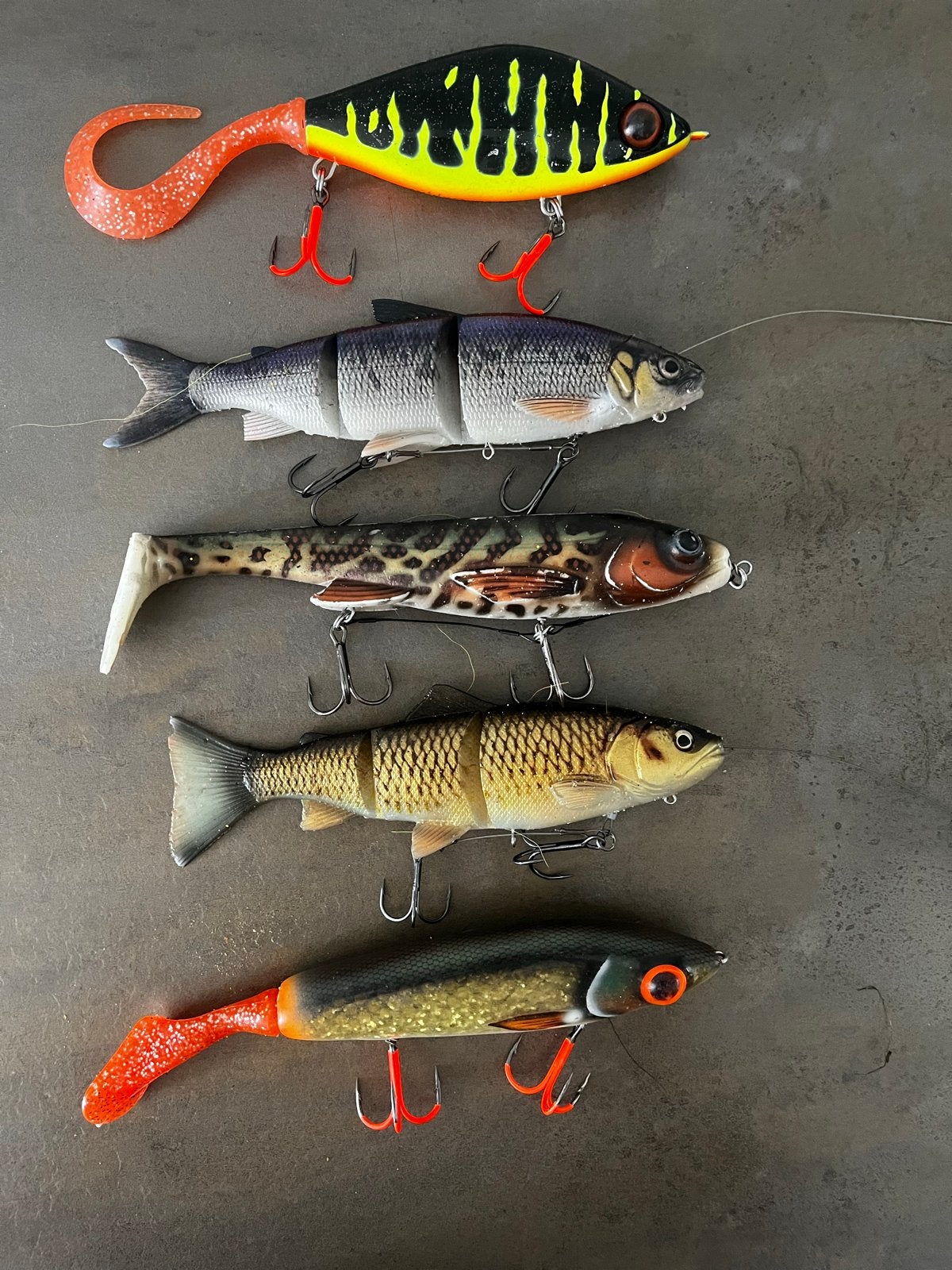 Set van 5 diverse kunstaas, Ophalen of Verzenden, Zo goed als nieuw, Kunstaas