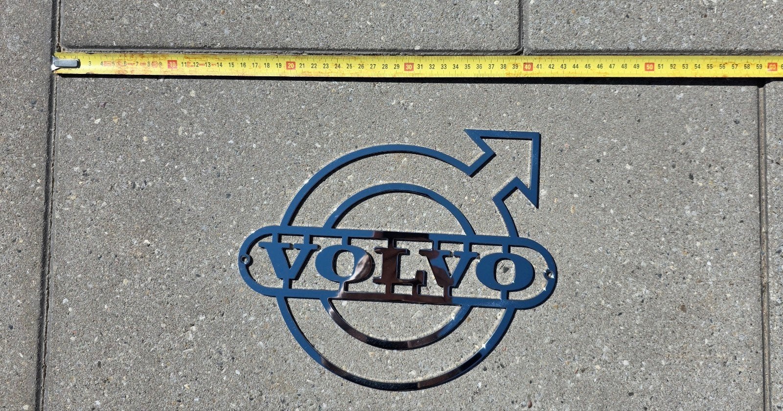 Volvo rvs embleem logo, Verzamelen, Ophalen of Verzenden, Gebruikt
