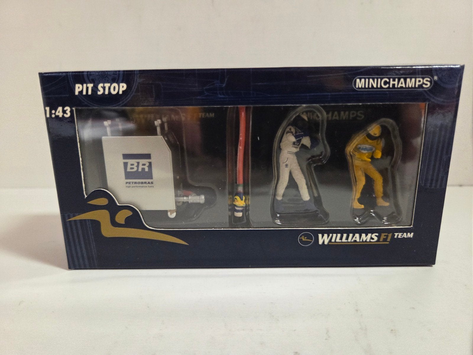 Minichamps Williams F1 Pit Crew Refueller set 1:43, Hobby en Vrije tijd, Modelauto's | 1:43, Auto, ., Nieuw, Ophalen of Verzenden