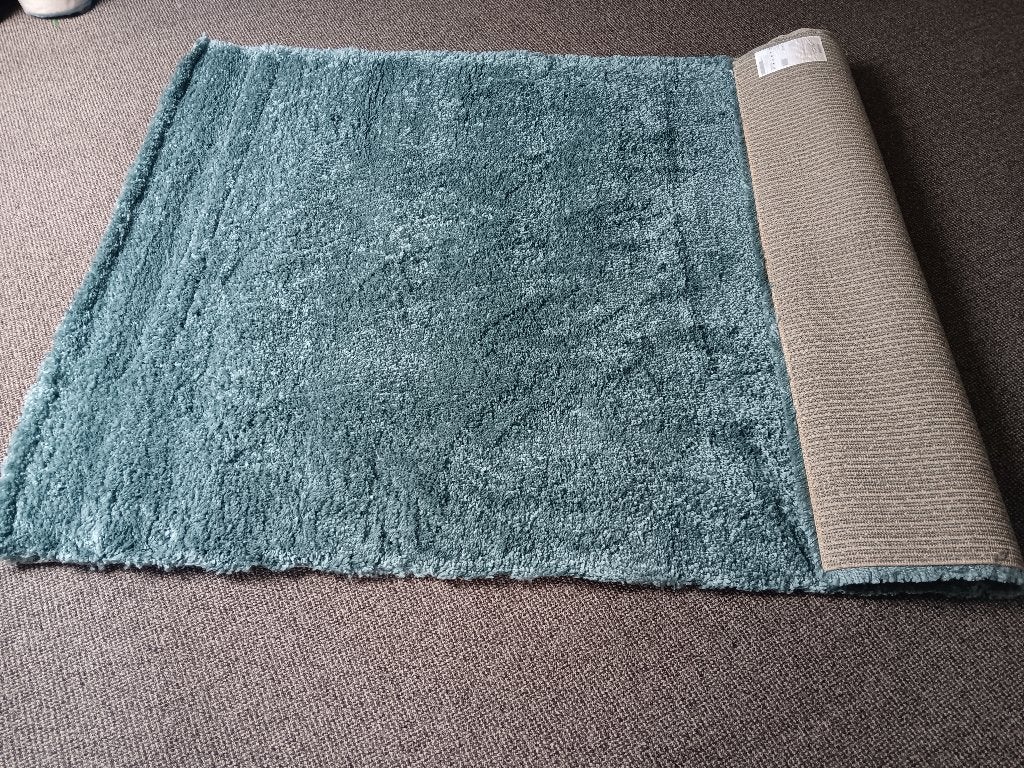 Nieuw vloerkleed aqua blauw 135x190, Ophalen, 100 tot 150 cm, Blauw, Nieuw