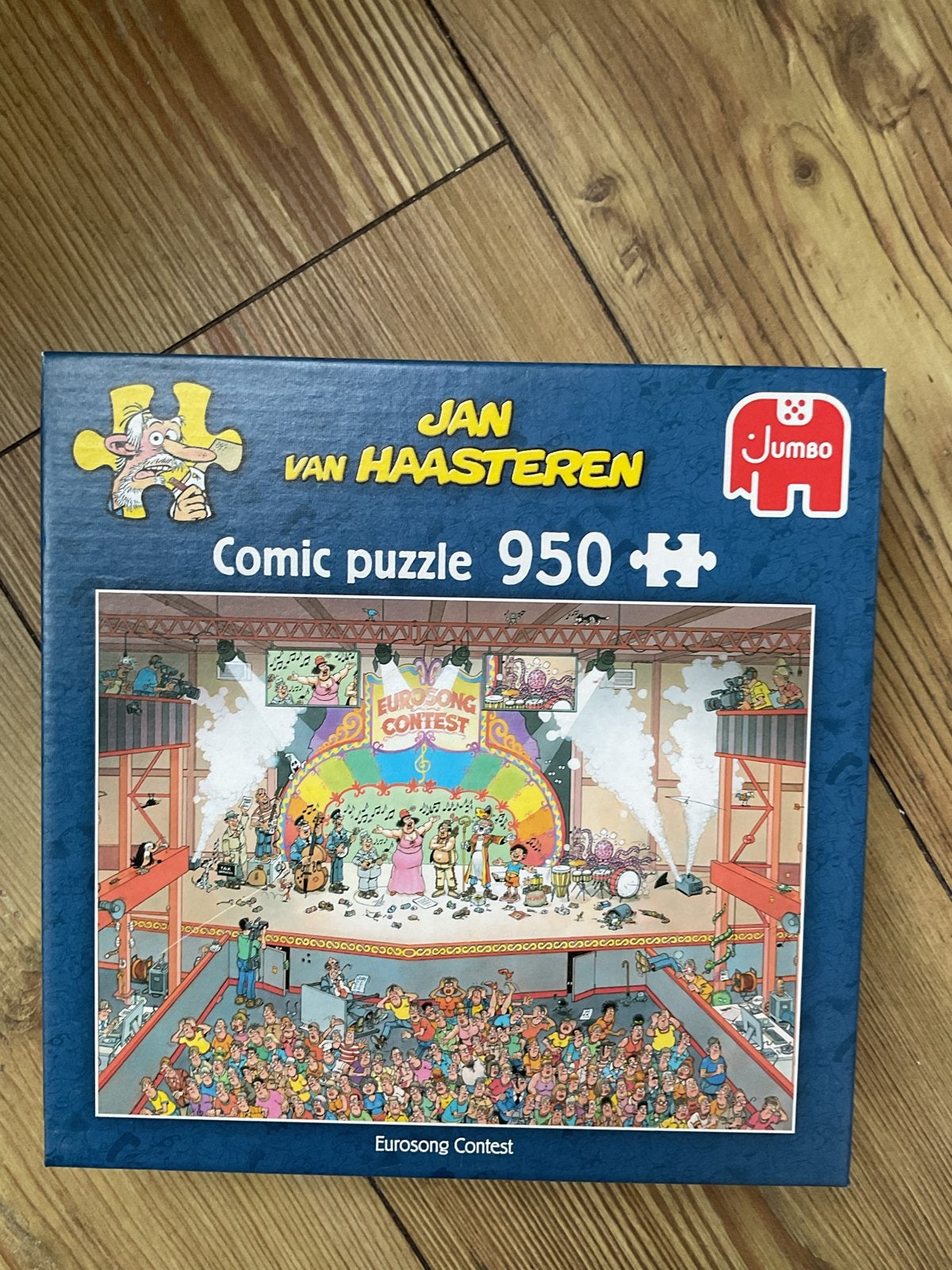 Jan van Haasteren Eurosong Contest Puzzel 950 stukjes, Ophalen of Verzenden, 500 t/m 1500 stukjes, Zo goed als nieuw, Legpuzzel