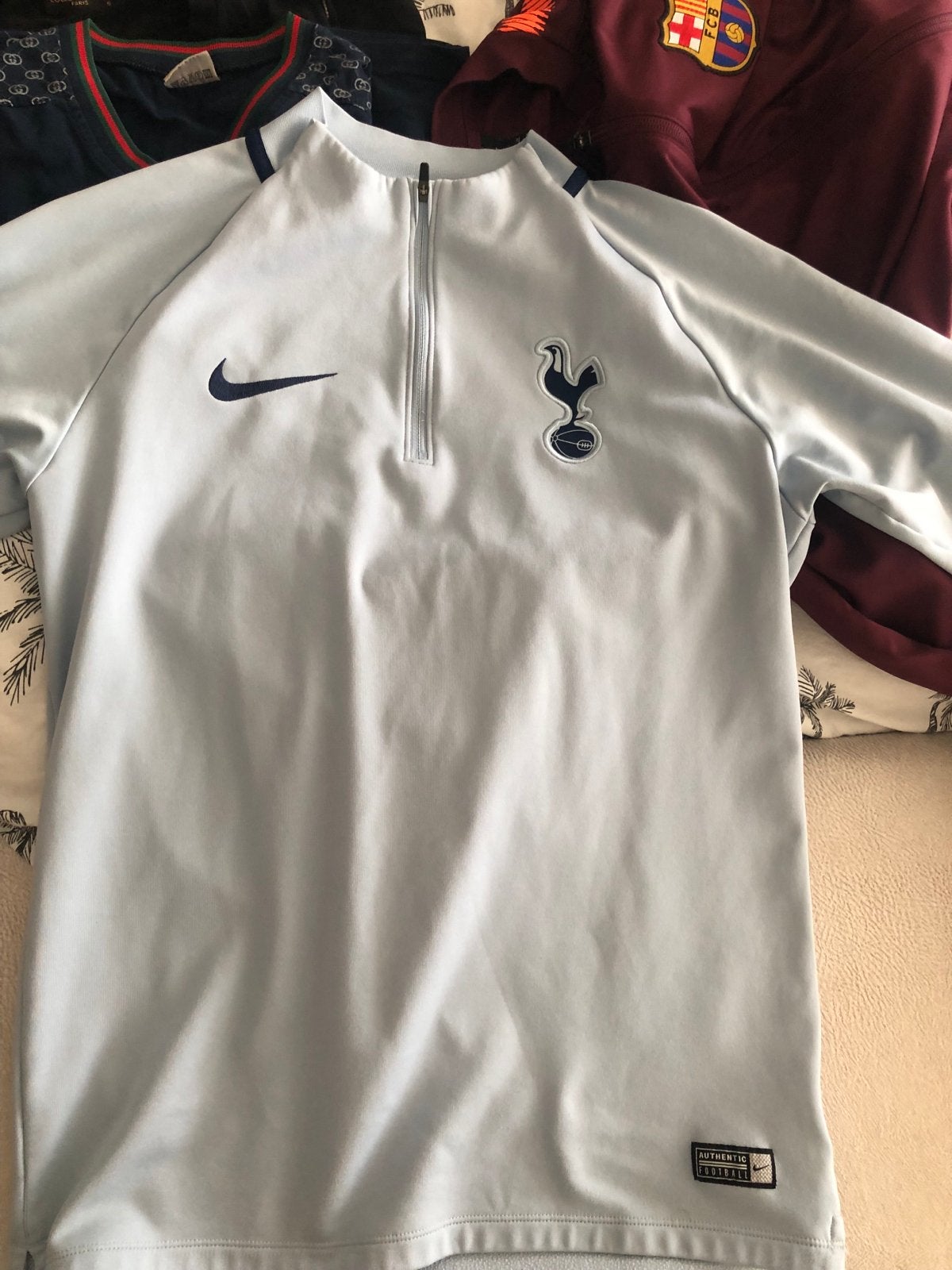 Nike Tottenham Hotspur Dri-FIT Trainingstrui, Blauw, Ophalen of Verzenden, Zo goed als nieuw, Voetbal