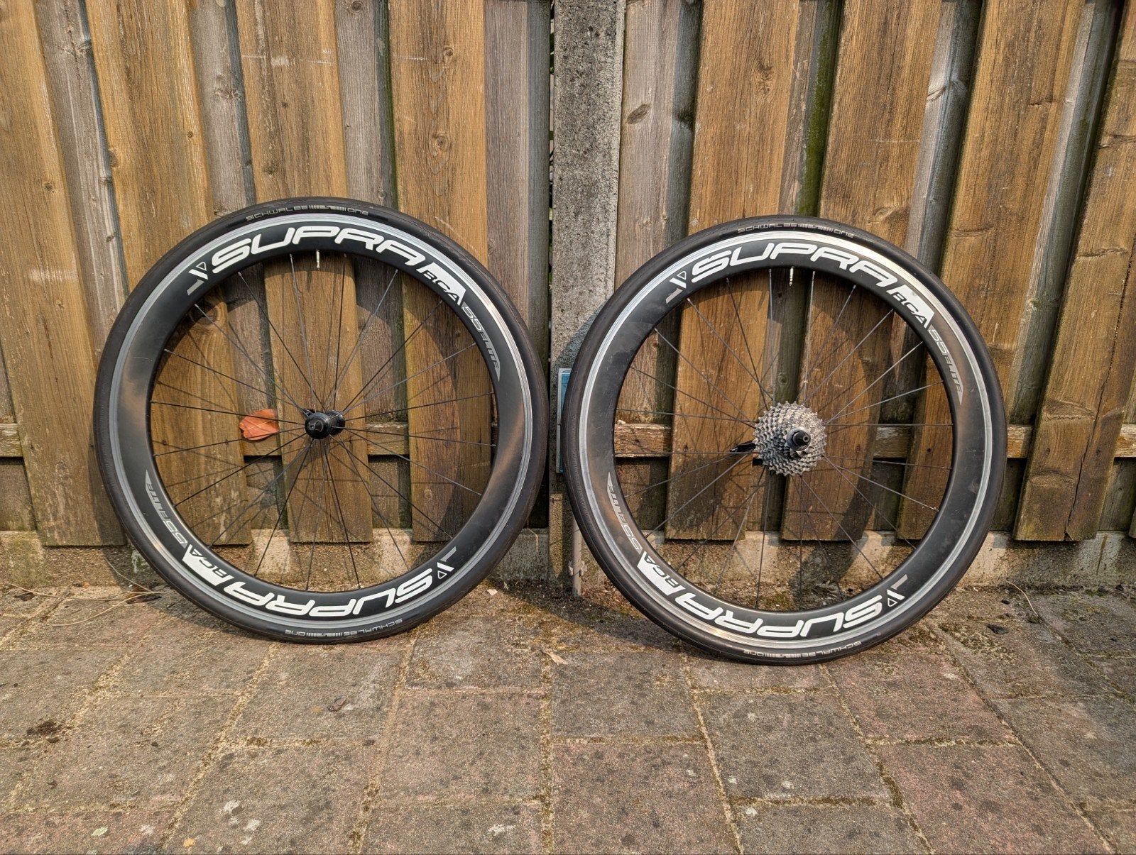 Wielset Supra 55mm carbon velgrem, Fietsen en Brommers, Fietsonderdelen, Wiel, Gebruikt, Ophalen of Verzenden, Supra