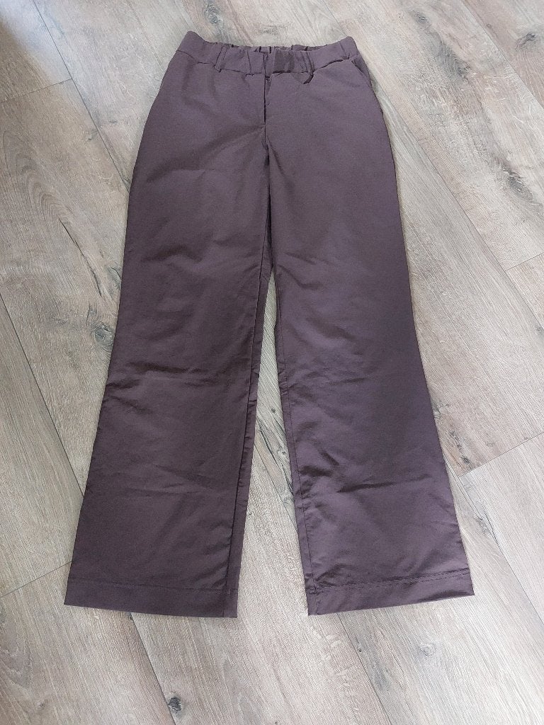 Dames broek andcowoman, Ophalen, Gedragen, Bruin, Lang