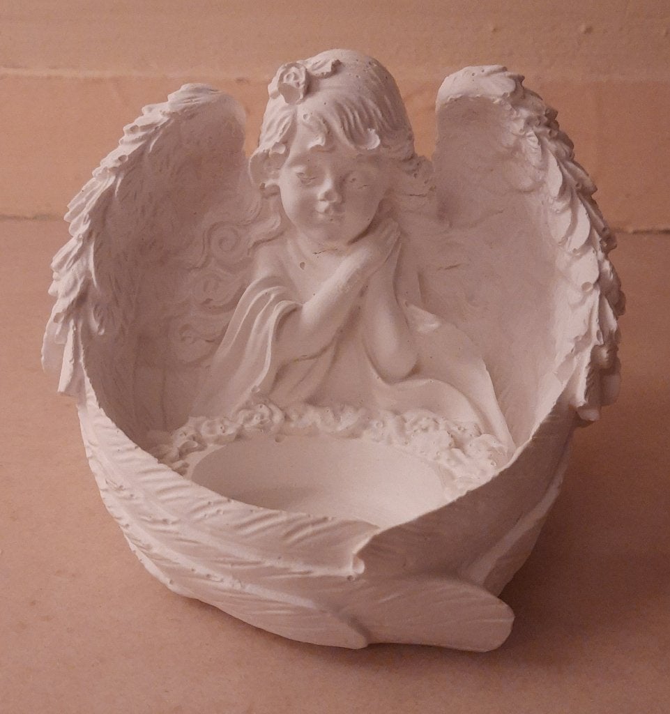 Theelichthouder Engelvorm, 10 cm, Overige materialen, Waxinelichthouder, Nieuw