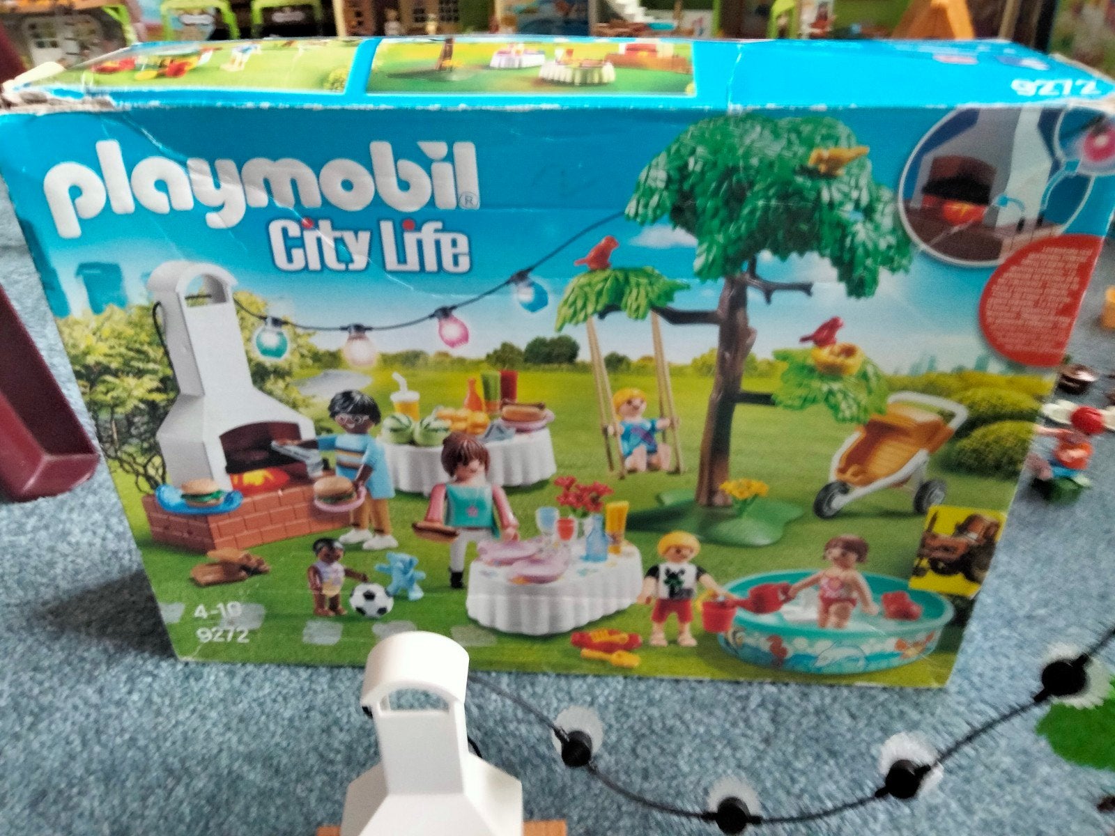 Mooie feest tuin van Playmobil in doos., Ophalen of Verzenden, Zo goed als nieuw