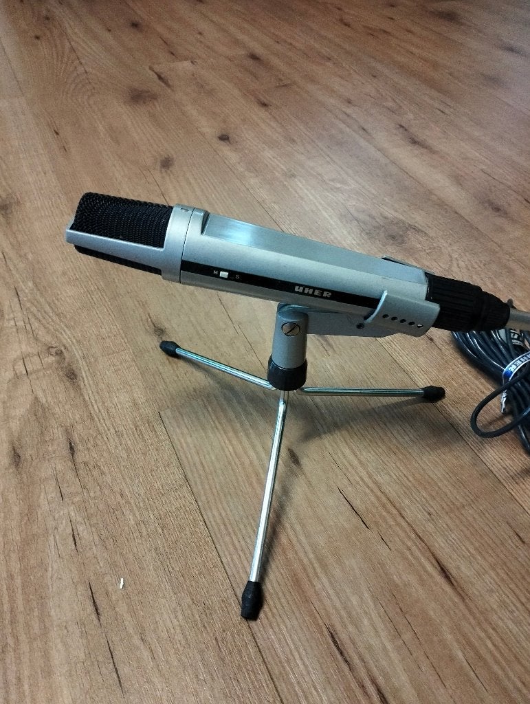 Vintage UHER Microfoon (Made in Germany), Muziek en Instrumenten, Ophalen of Verzenden, Gebruikt, Instrumentmicrofoon