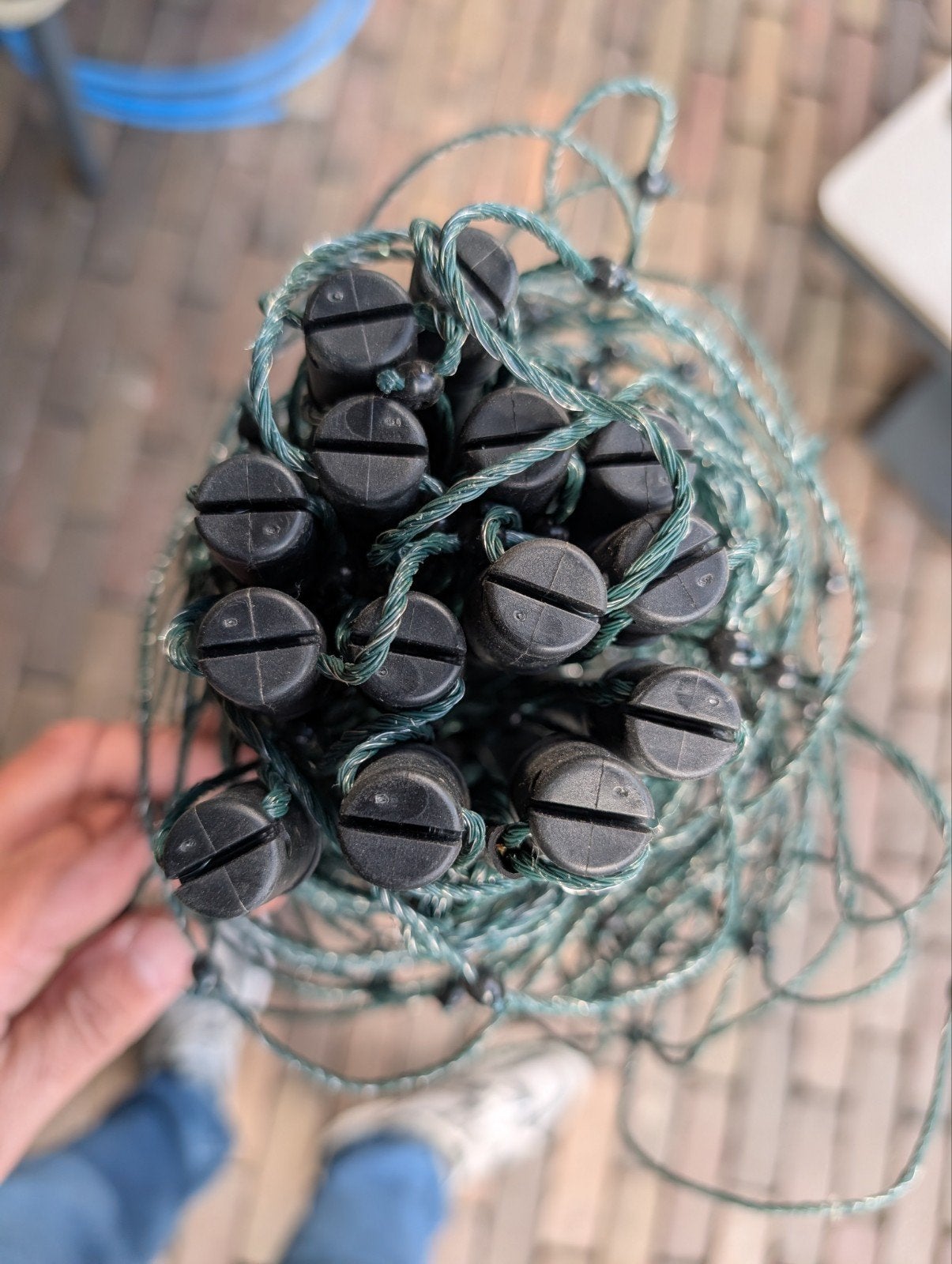 Nieuw gaashekwerk op rol met 14 palen, 80 cm hoog, Tuin en Terras, Ophalen, Nieuw, Overige materialen, Gaashekwerk