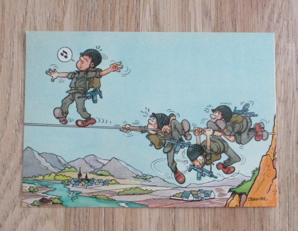 Koorddanser soldaten humorkaart Jean Pol leger, Ophalen of Verzenden, Ongelopen, Overige thema's