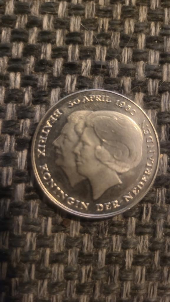 Zilveren 2½ Gulden Munt 1980 - Beatrix & Juliana, Koningin Beatrix, Zilver, Ophalen of Verzenden, Losse munt