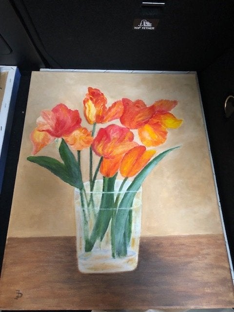 Vaas met tulpen, Ophalen, Minder dan 50 cm, Oorspronkelijke maker, Nieuw