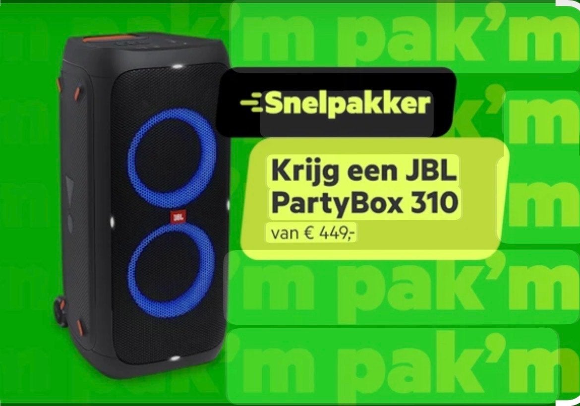 JBL PartyBox 310 - Krachtige Party Speaker, Ophalen, JBL, Party speaker, Nieuw