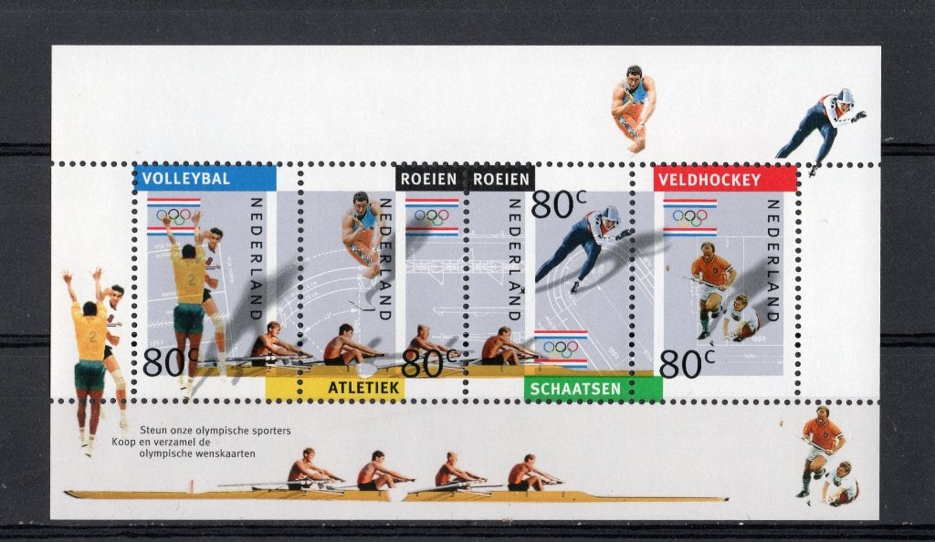 36 L Postfris Blok 1517 Olympische Spelen 1992, Postzegels en Munten, Postzegels | Nederland, Verzenden, Na 1940, Postfris