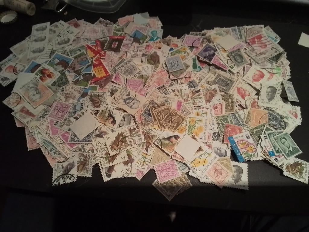 Partij postzegels kantoorpost België, Ophalen of Verzenden