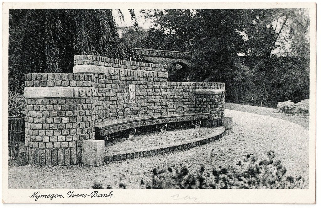 Nijmegen Gld, Ivens-bank, gelopen 1943, richtprijs 3,==, Verzamelen, Verzenden, 1940 tot 1960, Gelopen, Gelderland