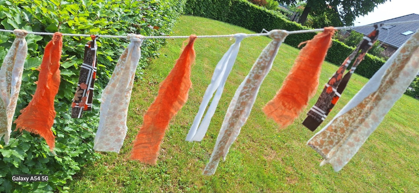 Retro Tassel slinger/groen/oranje/bloemenPrintjes, Ophalen of Verzenden, Nieuw