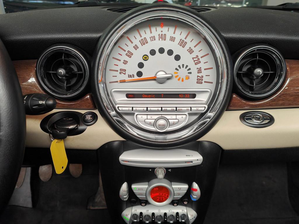 Mini Cabrio 1.6 Cooper Pepper Bruin Leder 100% dealer onderh, Auto's, Voorwielaandrijving, Automatische klimaatregeling, Gebruikt