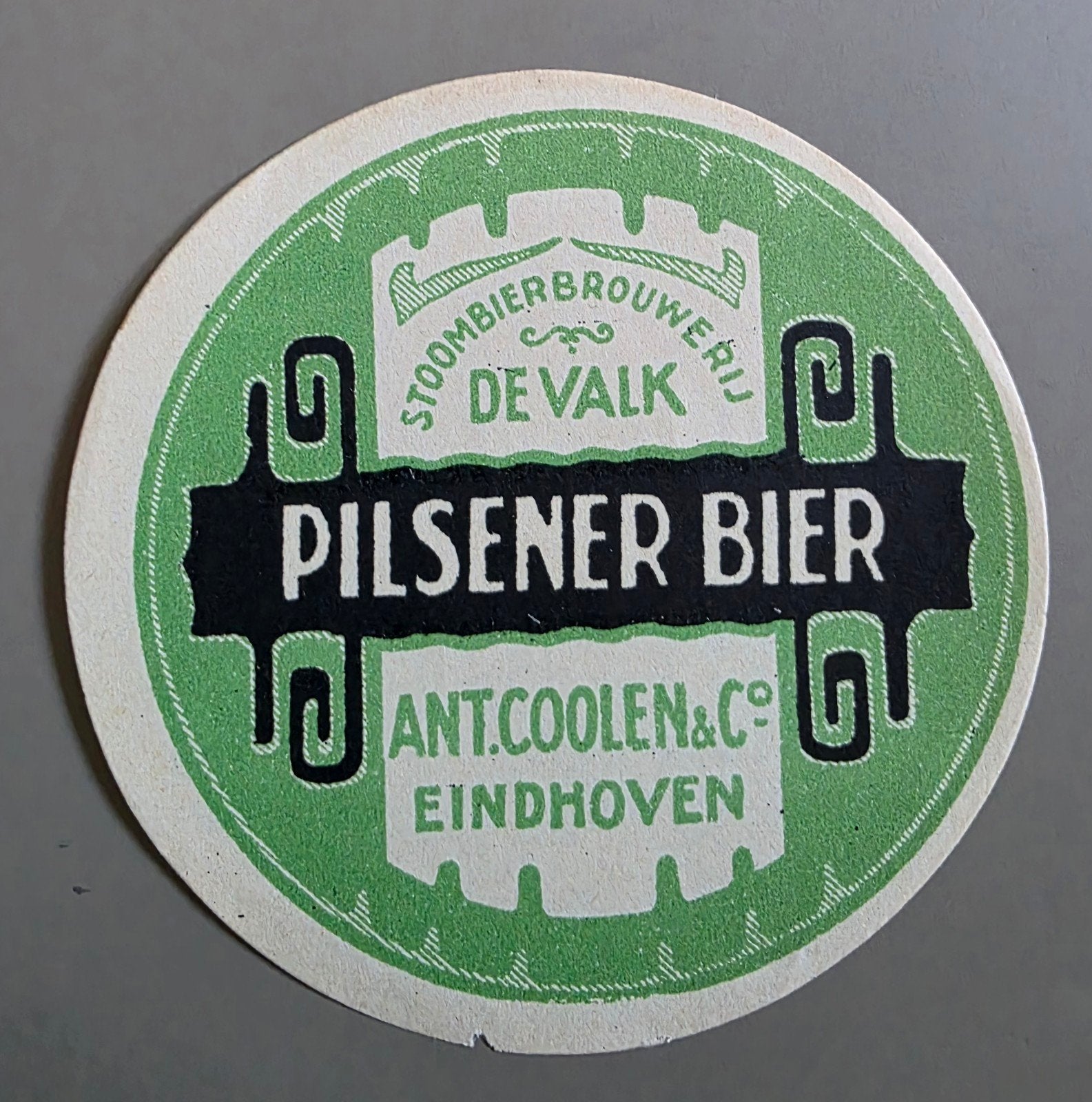 115) BIERETIKET BROUWERIJ DE VALK ANT.COOLEN EINDHOVEN, Verzamelen, Verzenden, Zo goed als nieuw, Overige typen, Overige merken