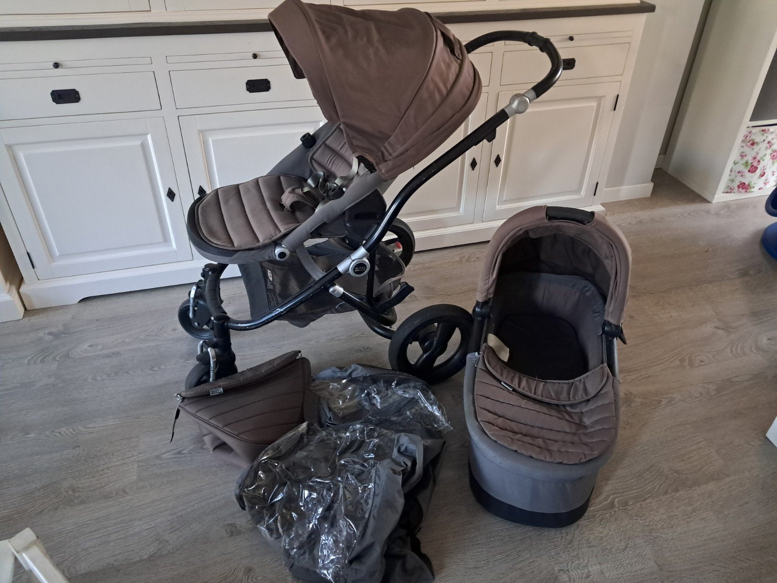 Römer Britax Affinity kinderwagen set - bruin, Kinderen en Baby's, Kinderwagens en Combinaties, Ophalen, Gebruikt, Overige merken