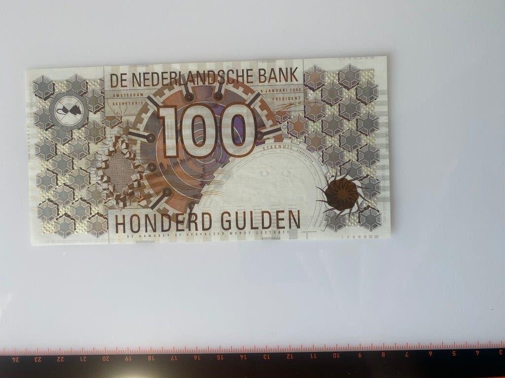 Prachtig 100 Gulden 1992 "Steenuil" - 1 0 0 2 5 6 5 0 1 9, Ophalen of Verzenden, 100 gulden, Los biljet