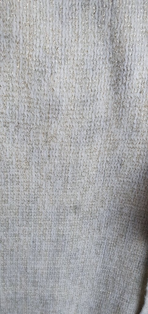 Witte gebreide handschoenen met gouden glitter, Kleding | Dames, Maat 38/40 (M), Nieuw, Ophalen of Verzenden, Onbekend