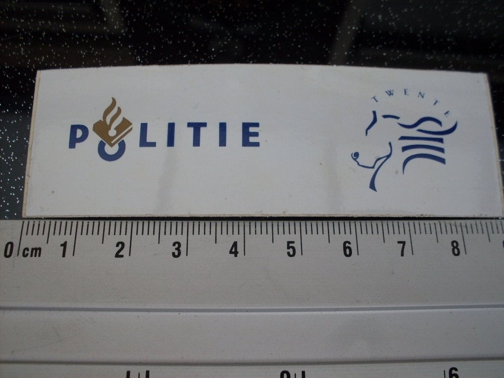 sticker politie twente twente logo embleem provincie, Verzenden, Zo goed als nieuw, Bedrijf of Vereniging