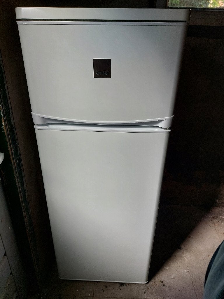 Witte Zanussi Koelvries combinatie te koop wegens verhuizing, Ophalen, Gebruikt, 200 liter of meer, 140 tot 160 cm
