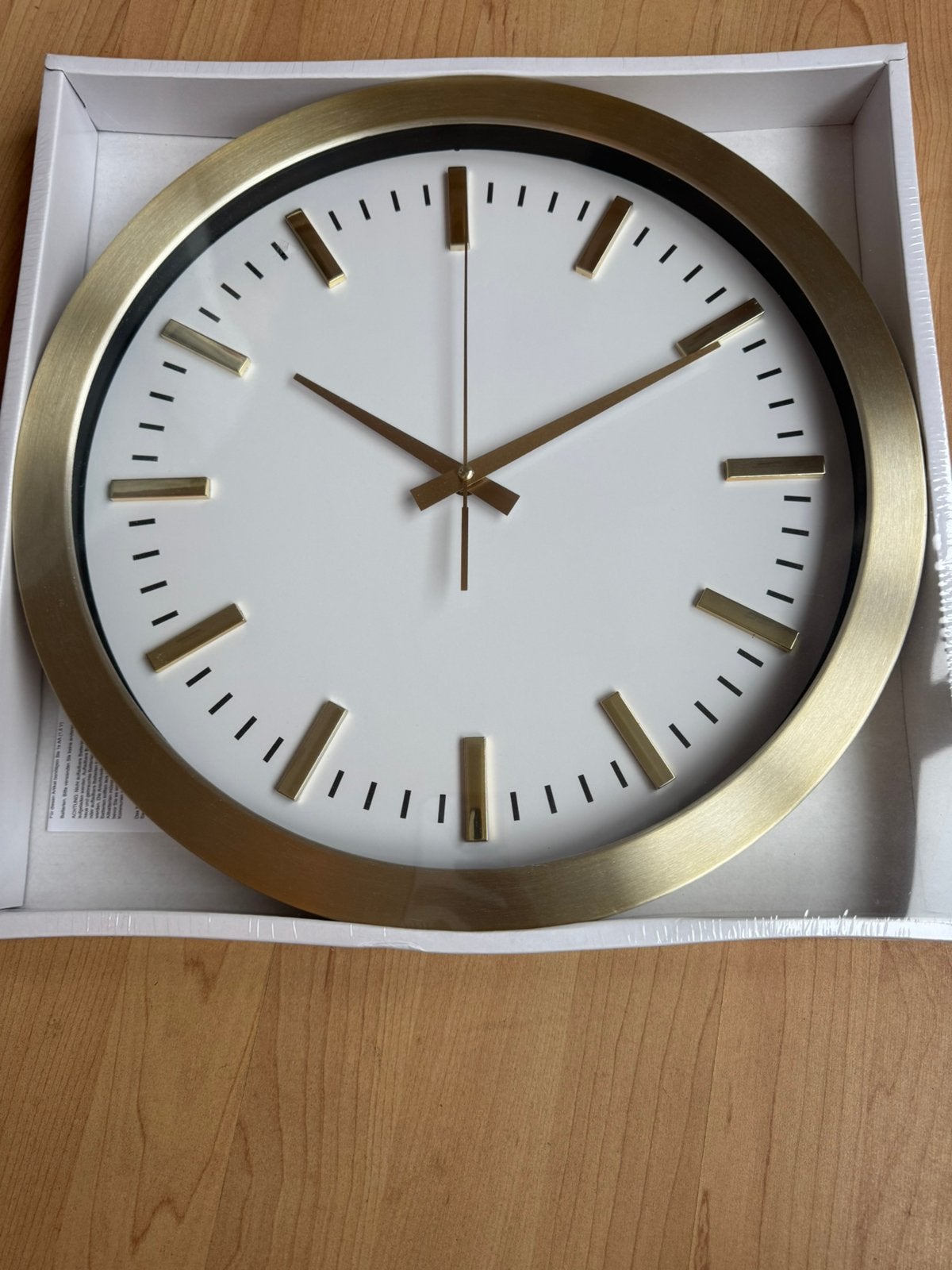 Klok van Xenos, Ophalen, Nieuw, Goud, Wandklok