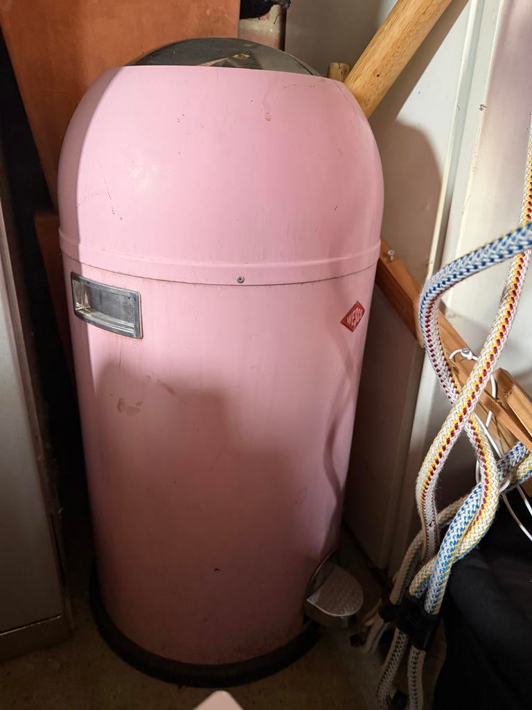 Wesco Prullenbak 33Liter - Roze, Huis en Inrichting, Woonaccessoires | Prullenbakken, Gebruikt, Metaal, Minder dan 50 cm, 40 liter of meer