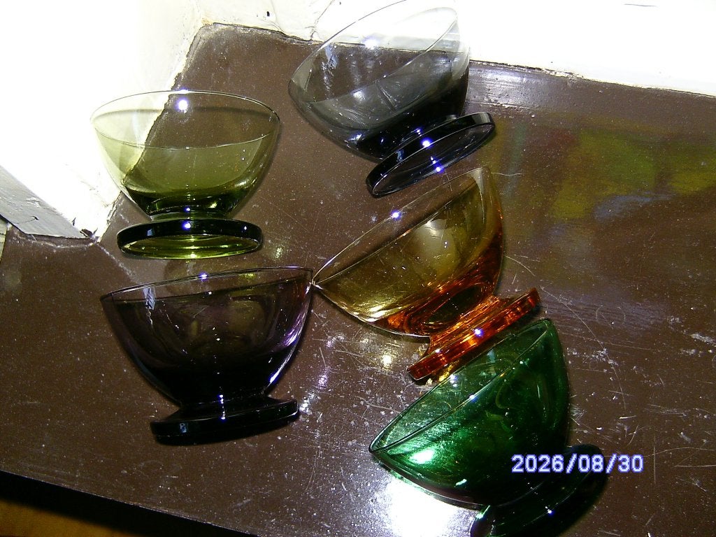 glas bowl-vrucht-ijs-dessert-advocaat-Verboeket Carnaval, Ophalen of Verzenden
